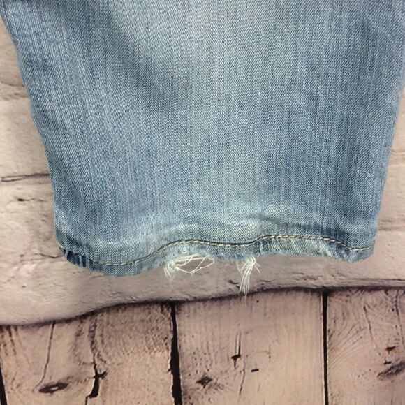 BKE Buckle Tyler Straight Jeans Men’s 33 x 26 Thick Stitch Distressed Destroyed - Picture 4 of 10